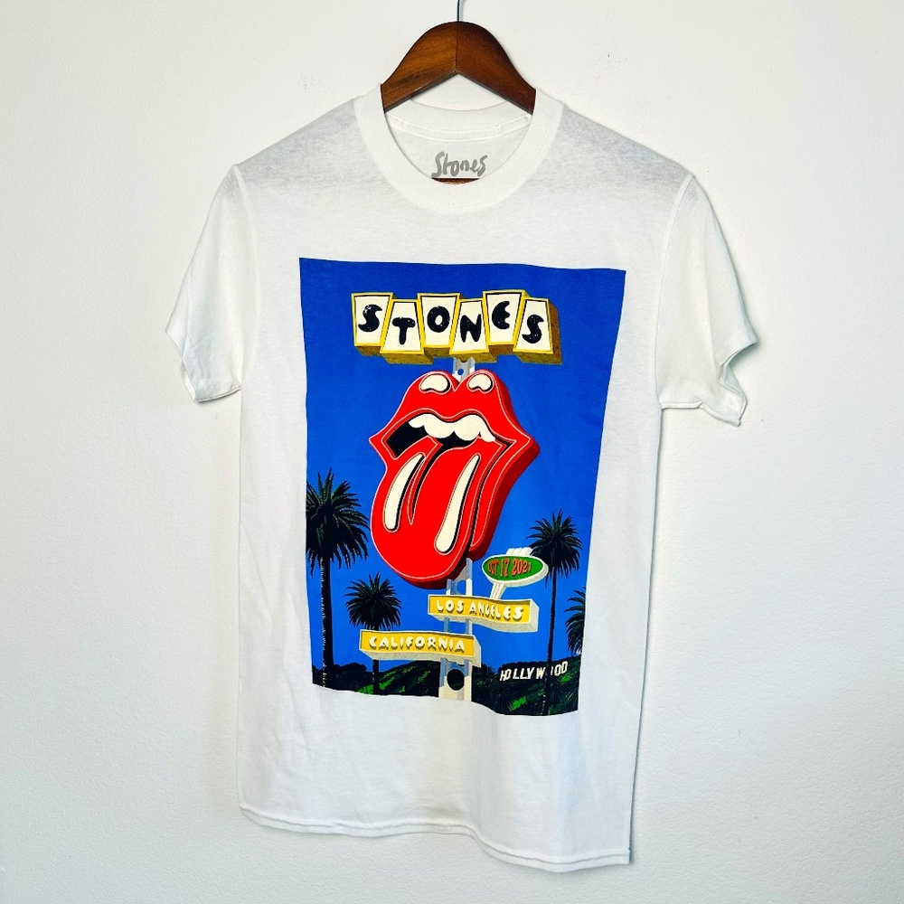 Rolling Stones 2021 Tour Los Angeles Concert Graphic T Shirt - Small - NWOT